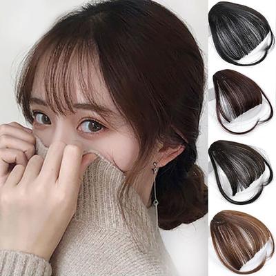 Clip In Bangs for Women Hair Extension Accessories False Hair Fringe Hairpieces Air Bangs Synthetic