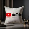 Youtube Cushion Cover Anti-Dustmite Pillowcase Invisible Zipper Silky Short Plush Sofa Cushion Cover