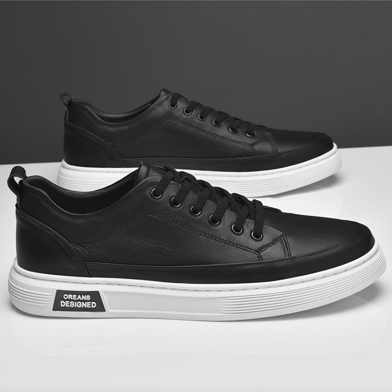 Fashion Genuine Leather Men Shoes High Quality Man Sneakers Luxury Brand Oxford Shoes Fashion Male Casual Shoes Skateboard New Footwear