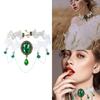 Multifunction Women Hollow Lace Necklace Hangable Female Women Birthday Present