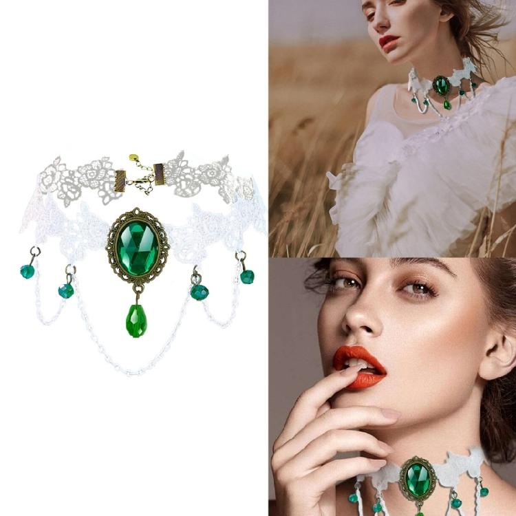 Multifunction Women Hollow Lace Necklace Hangable Female Women Birthday Present
