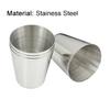Outdoor Camping Wandern Polierter Edelstahl Whiskey Likör Becher für Flachmann