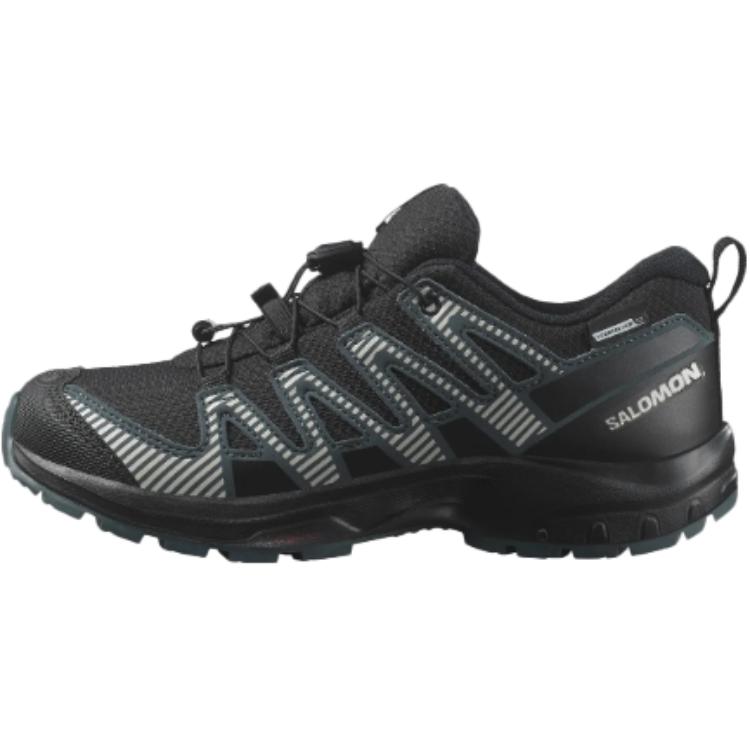 SALOMON Xa Pro V8 Stylish Versatile Non-Slip Waterproof Low-Top Hiking Shoes Kids Hiking Shoes Black L47568000