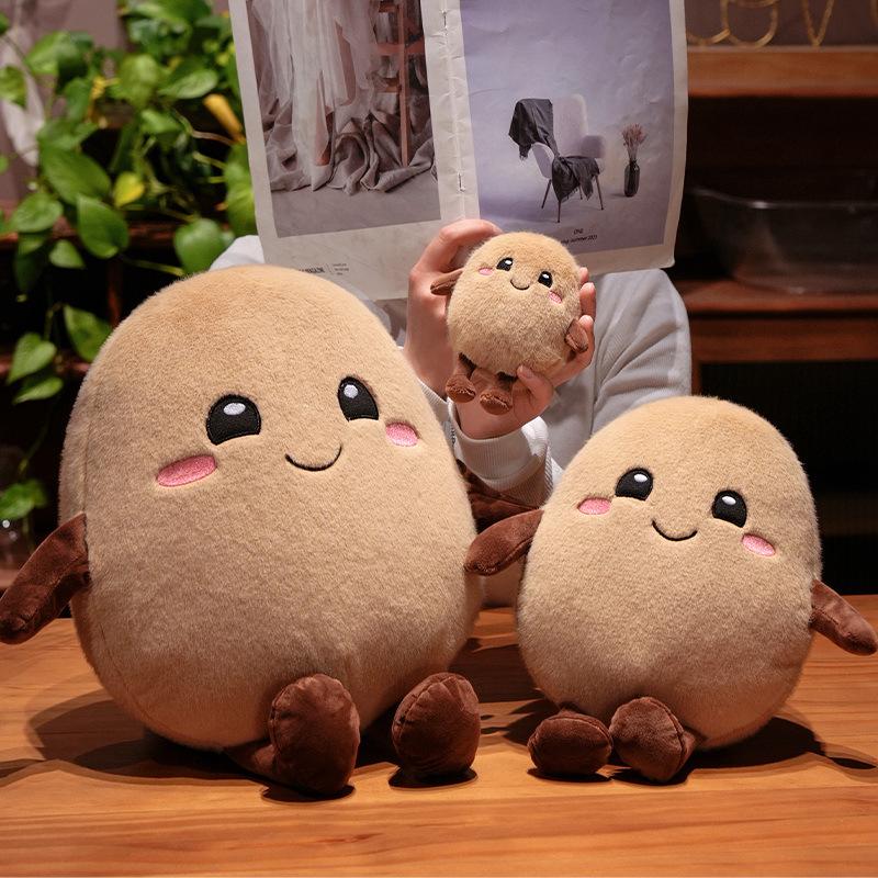 Creative Small Potato Throw Pillow Plush Toy Doll Potato Doll Girl Bag Keychain Small Pendant Rag Doll