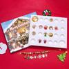Christmas Surprise Bracelet Set 24 Grid Festive Designs Cartoon Decoration Blind Box with Santa Snowflakes