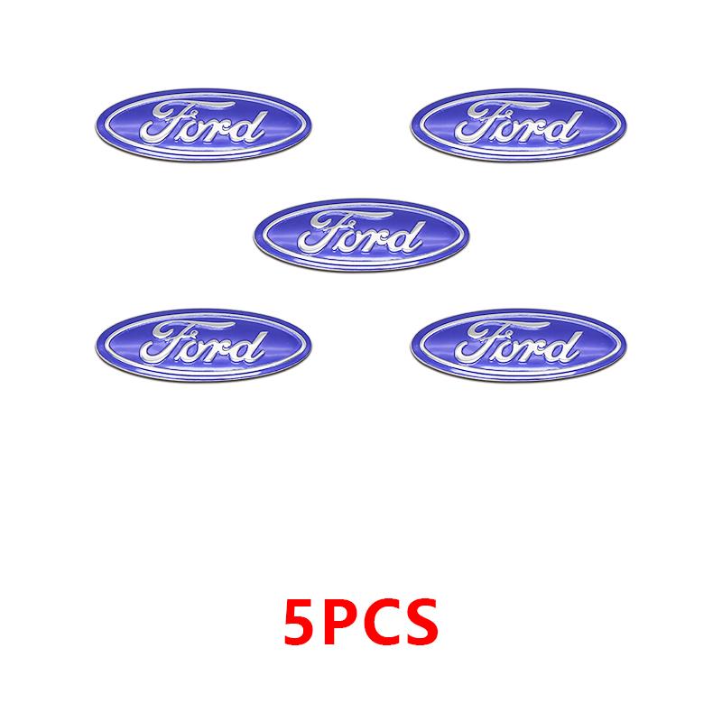 

5/10Pcs 3D ABS Car Key Fob Badge Emblem For Ford F150 Mustang Ranger Focus Fiesta Mondeo Transit Edge Auto Tuning Accessories