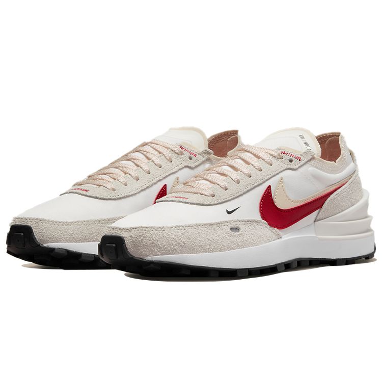 Nike Waffle One SE Sail Gym Red Damen-Sneaker Weiß Perlweiß Schwarz DX4309-100