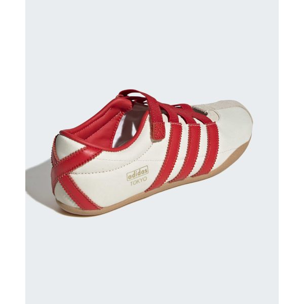 adidas Tokyo Mary Jane Cream White Red Gold Metallic Women Sneakers IH3999