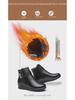 Women's Winter Cotton and Velvet Non-Slip Boots - Warm, Short Leather Footwear for Middle-Aged and Elderly
