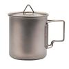 Tragbare faltbare Campingtasse mit Deckel
