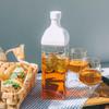 Hario Fľaša Kirk 1200 ml biela živica vertikálna a horizontálna džbán so sitkom na čaj Vyrobené v Japonsku KAB-120-W
