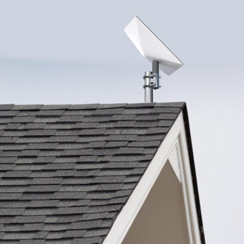  Bolt Clamp Set Weather Resistant Antennas Mounting Brackets Heavy Duty Steel  Brackets Quick Fixing for Satellite V2