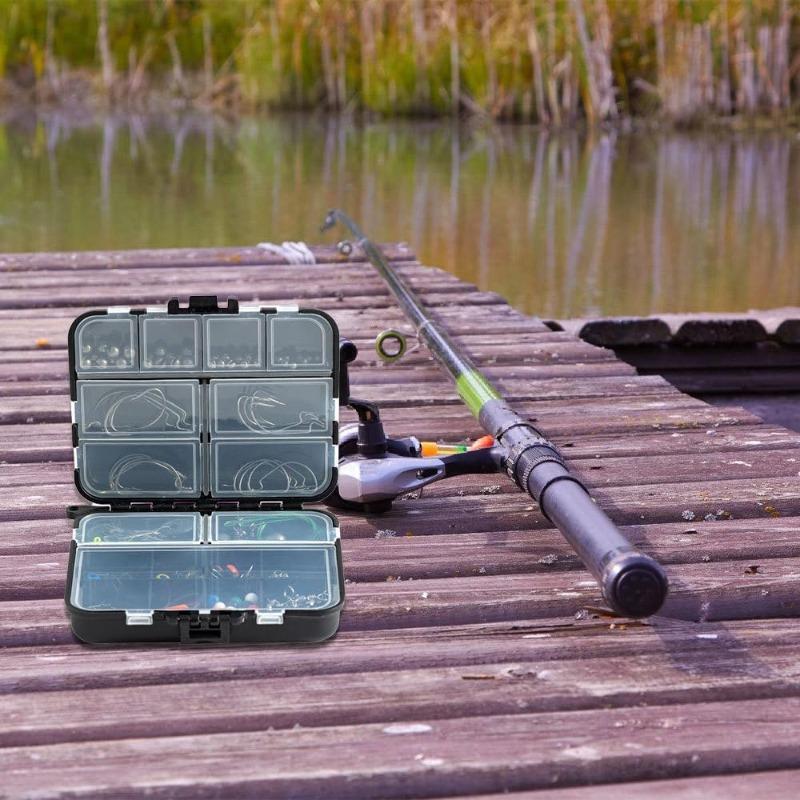 1-10PCS Dual-Sided Fishing Tackle Box Compartment Portable Bait and Hook Organizer Dividers for Lures Sinkers and Swivels