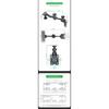 Straight Vertical Swing Arm For Fish Finder Mount With 6''Length  VIN-TYQ-HB-02