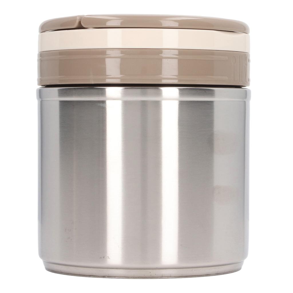 Isolierter Lebensmittelbehälter 304 Edelstahl Japanischer Stil Runde Form Vakuum Lunch Lebensmittelbehälter für Büroangestellte 1,2 l