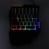 35-Key One-Handed Gaming Keyboard, Waterproof and Anti-Slip Design, Wide Palm Rest, Black One-Handed Keyboard for Computer and Mobile Games – K13