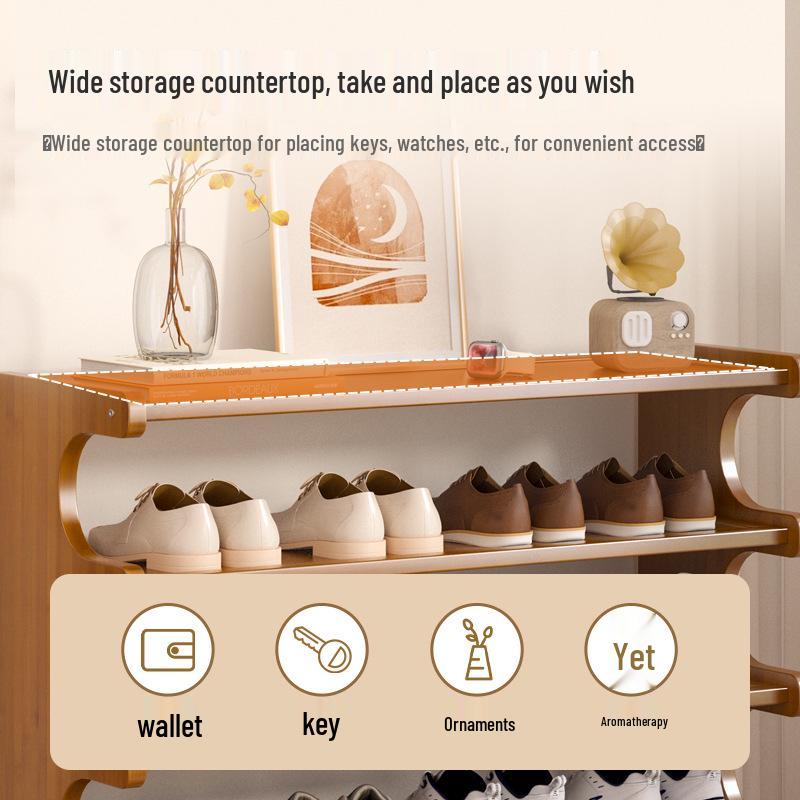 Mehrschichtiges Schuhregal für den Eingangsbereich, Aufbewahrungsregal für Studentenwohnheime und Mietwohnungen