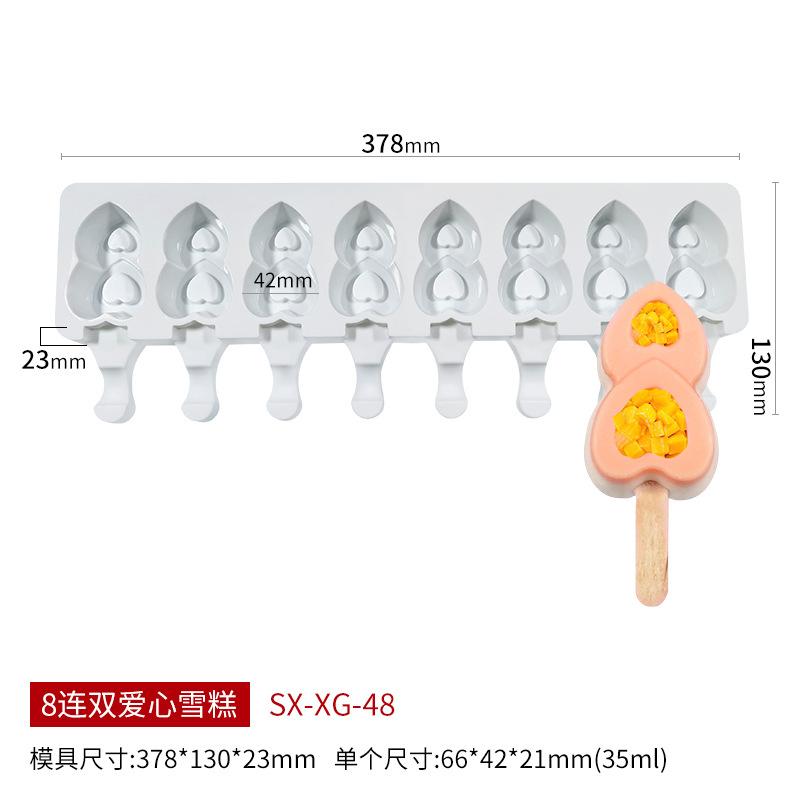 Reusable Silicone Ice Cream Molds DIY Fruit Popsicle Dessert Chocolate Cake Kids Craft Tool