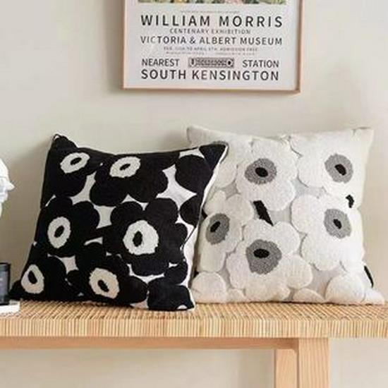 American Embroidered Yellow Floral Sofa & Bedroom Cushion Cover