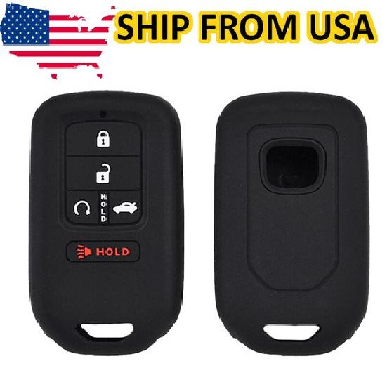 

Remote Key Case Fob Cover For Honda Civic Accord Pilo CR-V Silicone Car Auto
