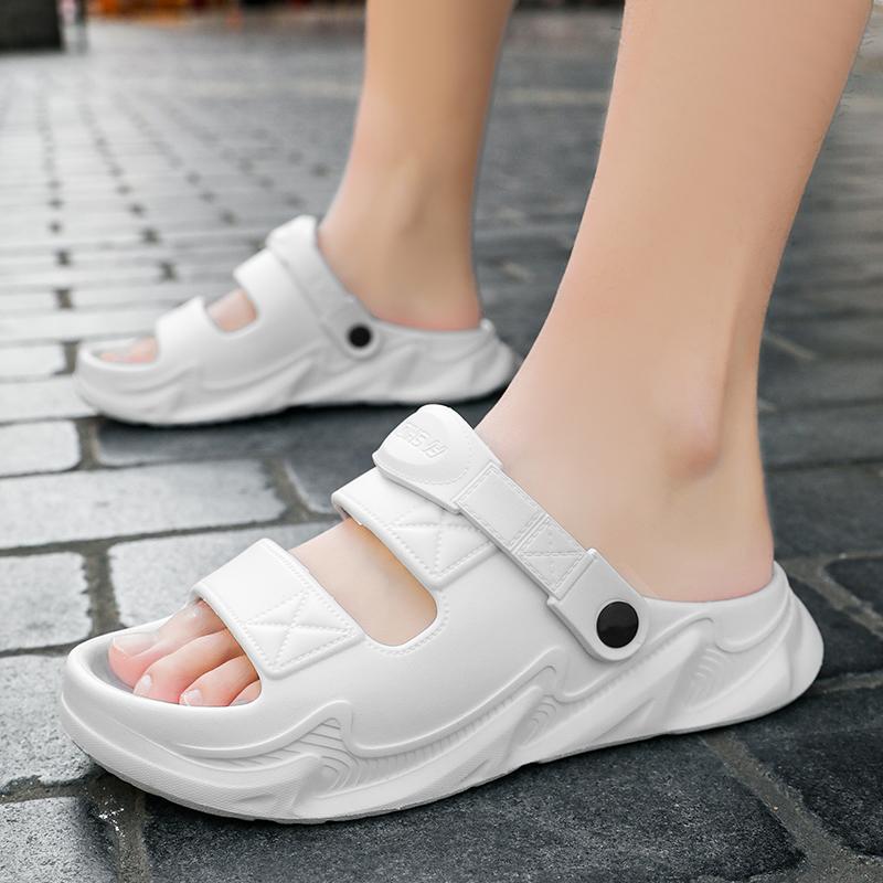 Sommer herre tøfler EVA myksåler plattformslides Unisex joggesko sandaler Uformelle strandsko kvinner innendørs utendørs flip flops