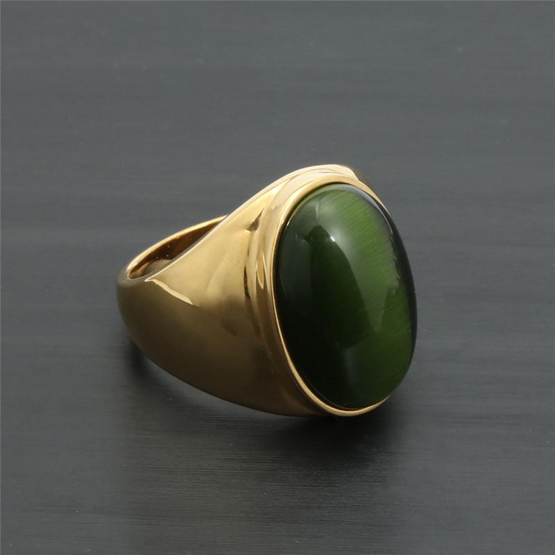 Women's Fashion Sapphire Ring - Stainless Steel & Titanium Electroplated Stone Ring