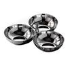 Stainless Steel Dessert Tray 3 Compartment Snacks Dish Convenient Fruit Plate