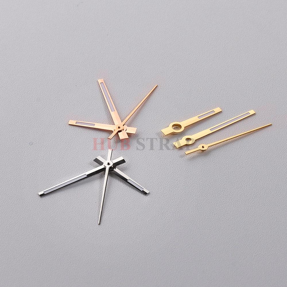 Modified Watch Hands Green Luminous Logbook Needle Silver Rose Gold Watch Needles for NH35/NH36/4R/7S Movement Watch Accessories
