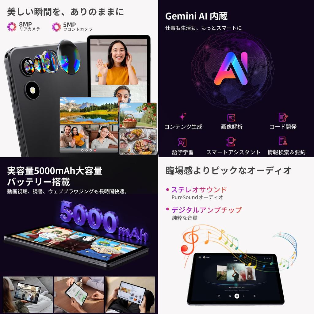 New Release Android 16 Tablet RebotAI Tablet Android 6 Resolution IPS Lightweight Power Saving Design Widevine L1 5000mAh High Capacity Charging Face