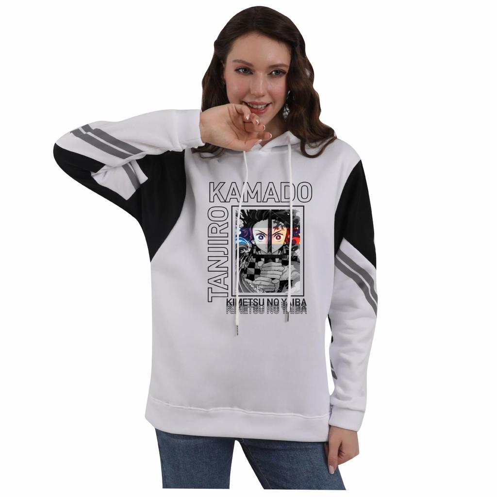 Demon Slayer Anime Mode Lässiges Kapuzensweatshirt für Männer und Frauen
