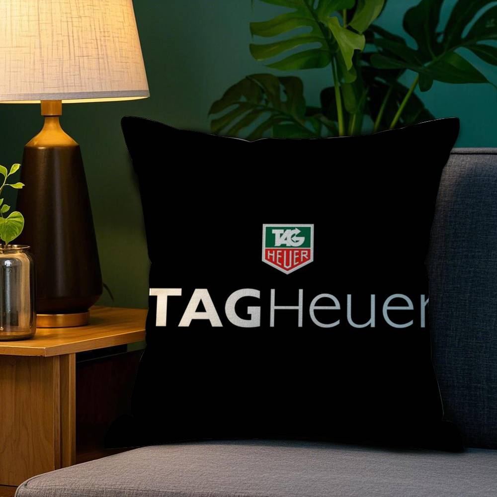 

Бренд часов TTag Heuer Чехол-подушка Плюшевая ткань Мягкий Двусторонний принт Чехол для диванной подушки Чехлы для декоративных подушек 30x30cm