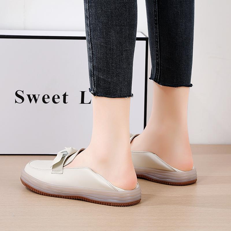 Fashion Genuine Leather Fashion Wedge Women Flats Retro Shoes Woman Slip On Women Shoe Moccasins Comfortable Tenis Feminino Plus Size