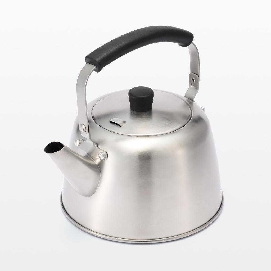 MUJI Stainless Steel Kettle, 2L, Silver, 44902448