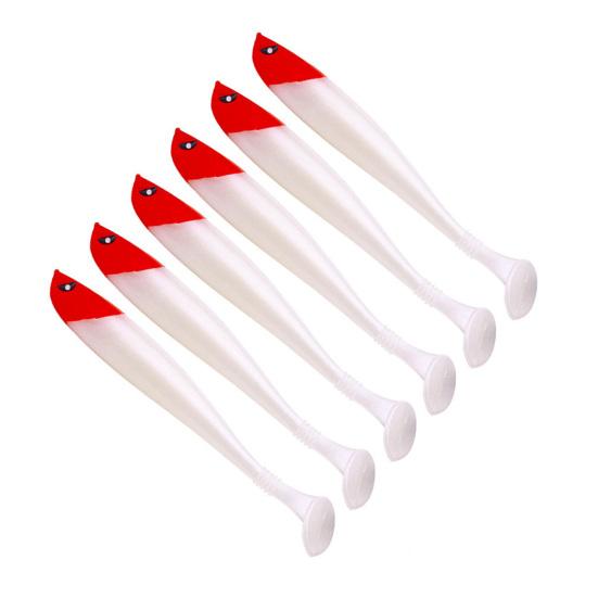 6Pcs Fishing Lure Soft Baits Set Simulation T-Tail Swimbait Professional Bionic Bait Reusable Freshwater Saltwater Artificial Bait Bass Fishing Lures