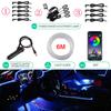 BLALION 1 In 13 Car EL Neon Strip Light Car Ambient Light Sound Control RGB LED Decorative Light Auto Interior Atmosphere
