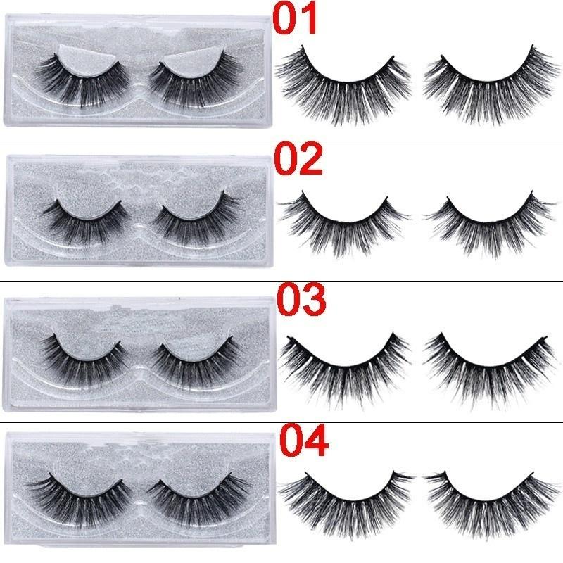 1 Pair Natural False Eyelashes Soft 3d Mink Lashes Volume Long Thick Eyelash Women Makeup Tools Gift