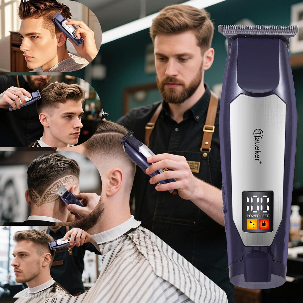 Hair Clipper Rechargeable Haircut Machine Cordless Digital Display Hair Cutting Machine Professional Zero Cutting Machine