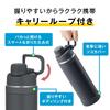 Thermos Vacuum Insulated Sports Matte with Handle and Dishwasher with Carry Loop for Easy Direct Removable Spout for Easy Keeps Drinks Cold MTBK