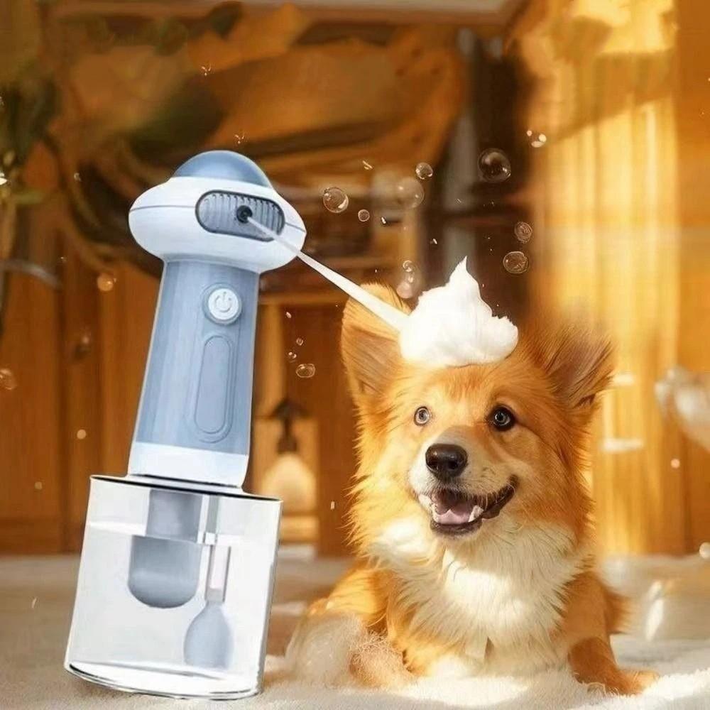 Automatic Press Smart Dog Soap Dispenser Portable Dog Washing Bubbler for 1.7W/1300mAh Portable