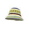 Cute Dopamine Wind Japanese Handmade Crochet Knitted Bucket Hat Rainbow Rhombus Plaid Wool Bucket Winter Basin Hat Bucket Hat