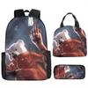 ONE PIECE one piece zaino scolastico zaino Luffy Studenti della scuola primaria e secondaria Zaino di grande capacità Borsa per il pranzo per bambini