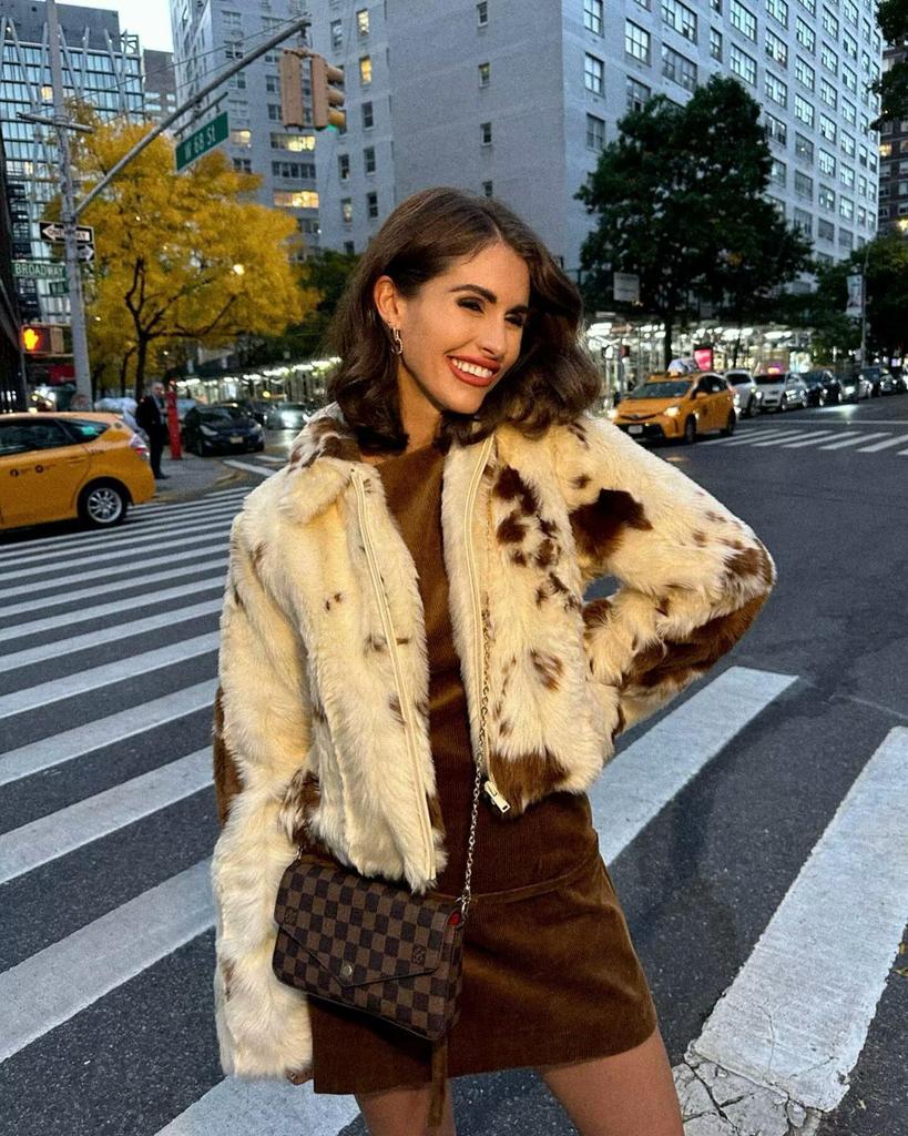 European & American Women's Autumn/Winter Leopard Fur Coat - New Fashion, Fluffy & Simple Design