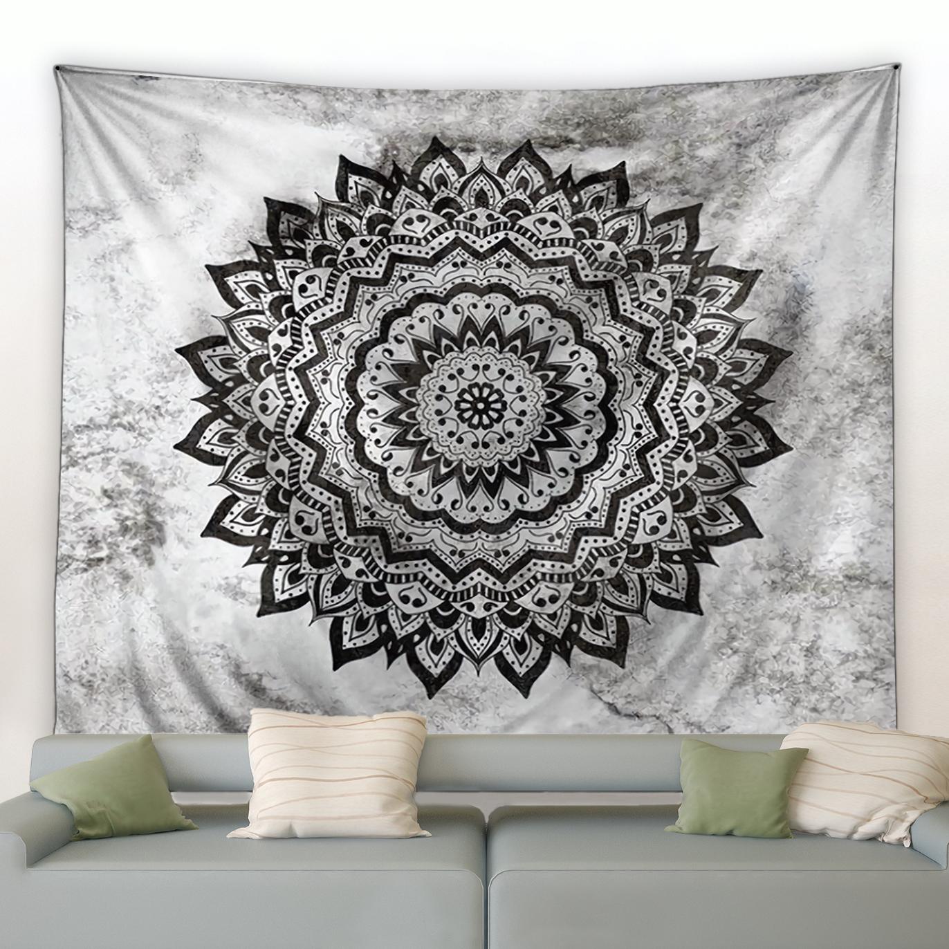 

Геометрический богемный мандала цветок гобелен современная мода для дома гостиная общежитие украшение настенный коврик для пикника гобелен 150x100cm