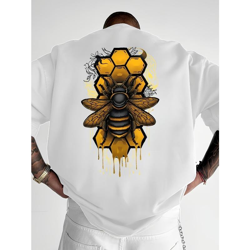 European Size Summer New Men's Pure Short Sleeve Trendy Cool Printed Casual T-Shirt, Friday Casual Wear