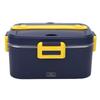 Electric Lunch Box Portable Lunch Warmer Stainless Steel Food Container Leakproof for Car Home Office Use Purple Yellow