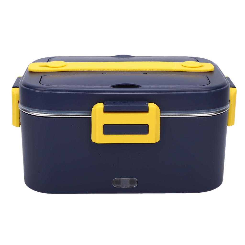 Electric Lunch Box Portable Lunch Warmer Stainless Steel Food Container Leakproof for Car Home Office Use Purple Yellow
