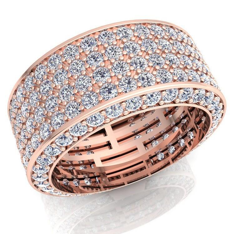 Viya Jewelry Full Of Diamonds Luxury Circle Ring, Lettering Versatile Women'S Ring Accessories