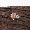 Peach Moonstone Gemstone Jewelry, 925 Sterling Silver Ring, Handmade Gorgeous Silver Ring, For Wedding Gift