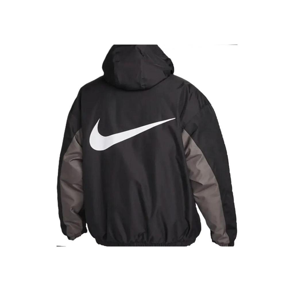 Nike Sportswear Solo Swoosh Plain Polo Casual Jacket Men Outerwear Black FB7852-010