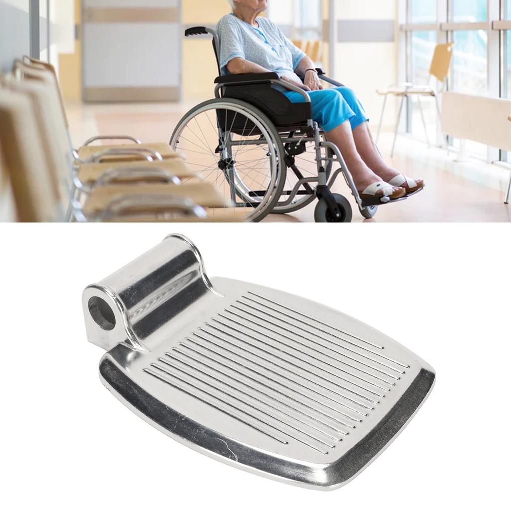 Wheelchair Foot Pedal High Strength Aluminium Alloy Wear Proof Wheelchair Footrest Footplate